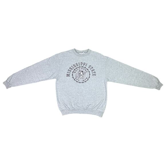 Vintage Champion Mississippi State University Crew Neck Sweatshirt - Sz Medium - Picture 3 of 7